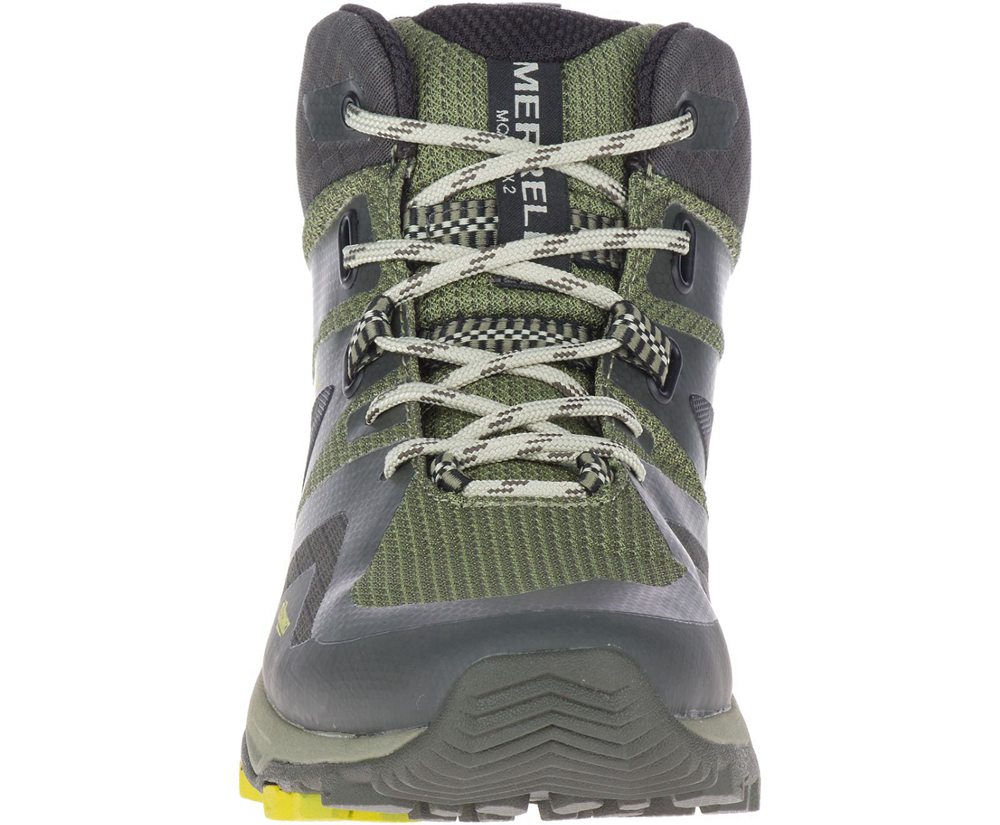 Merrell Støvler Dame - Mqm Flex 2 Mid Gore-Tex® - Olivengrøn - CUM769853